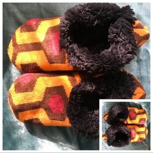 overlook pattern slipper socks!